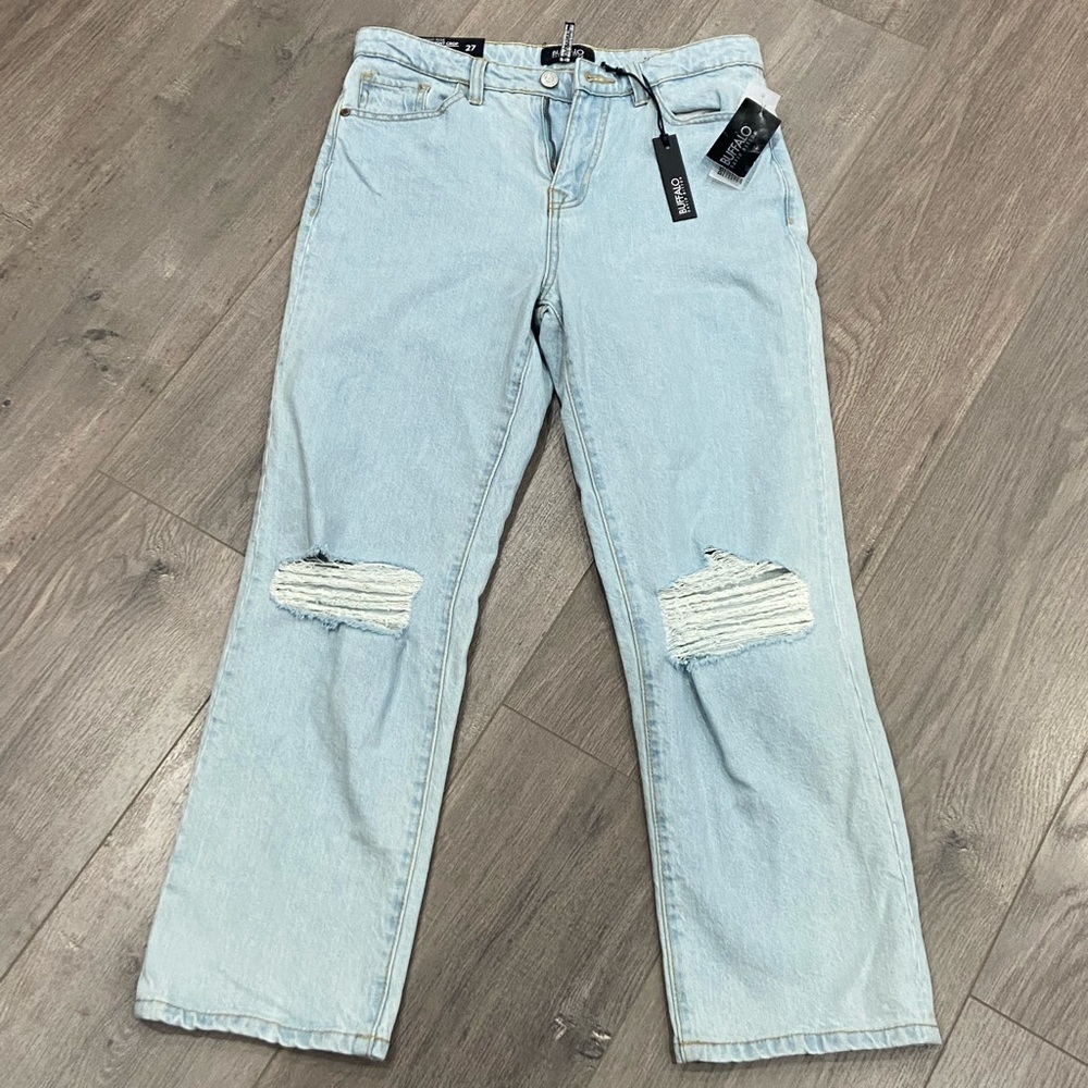 Buffalo David Bitton Brooke High Rise Straight Crop Jeans Size‎ 27